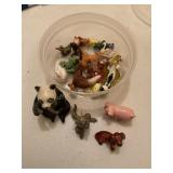 17+ Vintage miniature ceramic animal figurines,