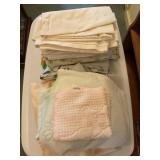Misc linens, towels, Single sheet sets etc