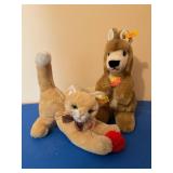 Steiff W. Germany -Kango Baby-10" & Cosy Milla-8ï¿½