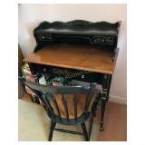Ethan Allen stencil decorated ladies writing