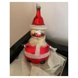 Vintage De. Carlini, Italy, Santa hand blown