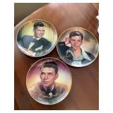 3 Frank Sinatra porcelain plates 8", Franklin