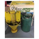 Vtg. Ellisco Metal Japanese beetle trap w/ orig.