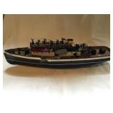 Plastic model fire fighters boat, 19" New York