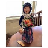 Byersï¿½ Choice Caroler, woman w/basket, 12"H, l