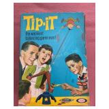 Ideal Tip It game, 1965 box shows wear, not tested