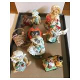 Misc. Figurines- cherished teddies,fitz & floyd