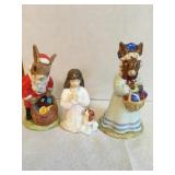 3 Royal Doulton figurines - Santa