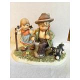 Goebel Hummel Strolling with friends 7"w x 5.5"h