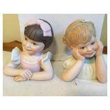 2 Marie osmond porcelain doll bust - sweetness