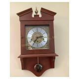 Handmade wall clock, wag on pendulum, working?,