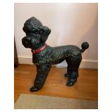 Ceramic large scale dog, poodle 22" x 21? x 8?,