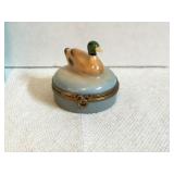 Limoges Castel France Duck trinket dish