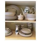 Noritake Royal Orchard coffee pot,s&p shakers &