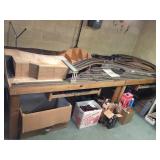 Handcrafted HO scale railroad train table