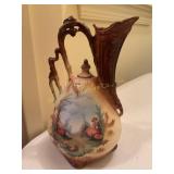 Hand painted Lil Bo Peep porcelain pitcher,