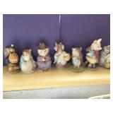 7 Beatrix Potter figurines - Royal Albert, Beswick