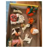 Halloween figures Byers Choice, etc 4 1/2" tallest