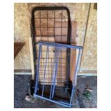 Metal clothes drying rack,  bag cart