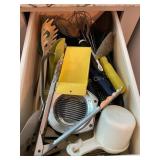 Contents of drawer- kitchen utensils, egg s