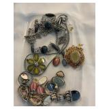 Costume jewelry-pendants, necklaces, earrings,