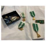 Boy Scouts award metals/lapel pins