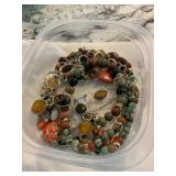 Misc. costume jewelry- necklaces, earrings,