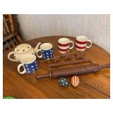Americans country decor- Warren Kimble mugs,