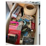 Content of misc drawer- labels, chair tips,