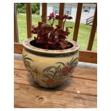 Ceramic flower pot 9" tall