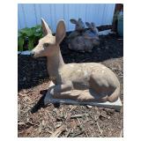 Concrete fawn 14 1/2" x 16ï¿½shows wear