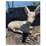 Concrete fawn 14"x 12 1/2ï¿½ shows wear