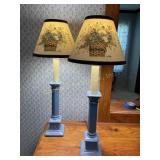 2 table lamps 24" tall, working