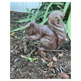 Concrete squirrel 8" tall