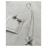 925 Silver star fish necklace, 16ï¿½, w/pendant 1