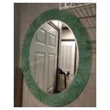 Laundry room wall decor- all glass mirror,