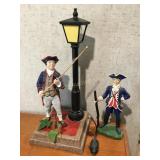 Revolutionary ceramic soldier table lamp &