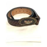 Heritage Brass buckles GL 1500  w/ leather 42"l