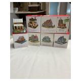 7 Liberty Falls Collection houses-2 3/4" tall