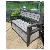 Keter outdoor bench 52" x 34" x 20 1/2" w/