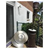 7 ft. Outdoor patio propane gas heater w/wheels &