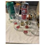 Glasses, drink mixers, pics, etc