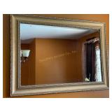 Wall mirror wood frame 42 1/2" x 30 1/2"