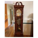 Ridgeway grandfather clock, working 18 1/2" x 8