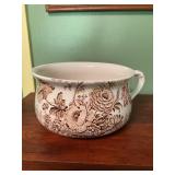 Royal Crownford Ironstone chamber pot Brown