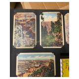 Postcards in album