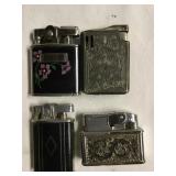 4 Vtg. Cigarette lighters -