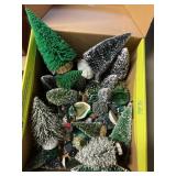 Bottle brush trees, etc 5 1/2" tallest