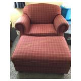 Emerald craft oversize chair 46" & ottoman 25"x36"