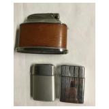 3 Vtg Cigarette lighters - Ronson & Rogers